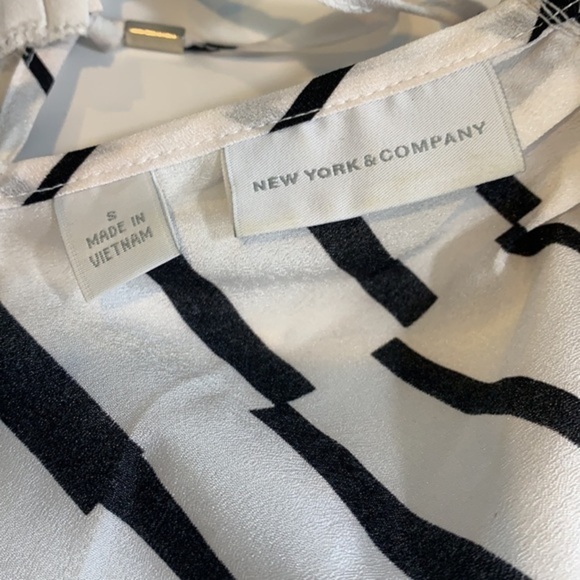 New York & Company Striped Tie Back Halter Top - Picture 6 of 6